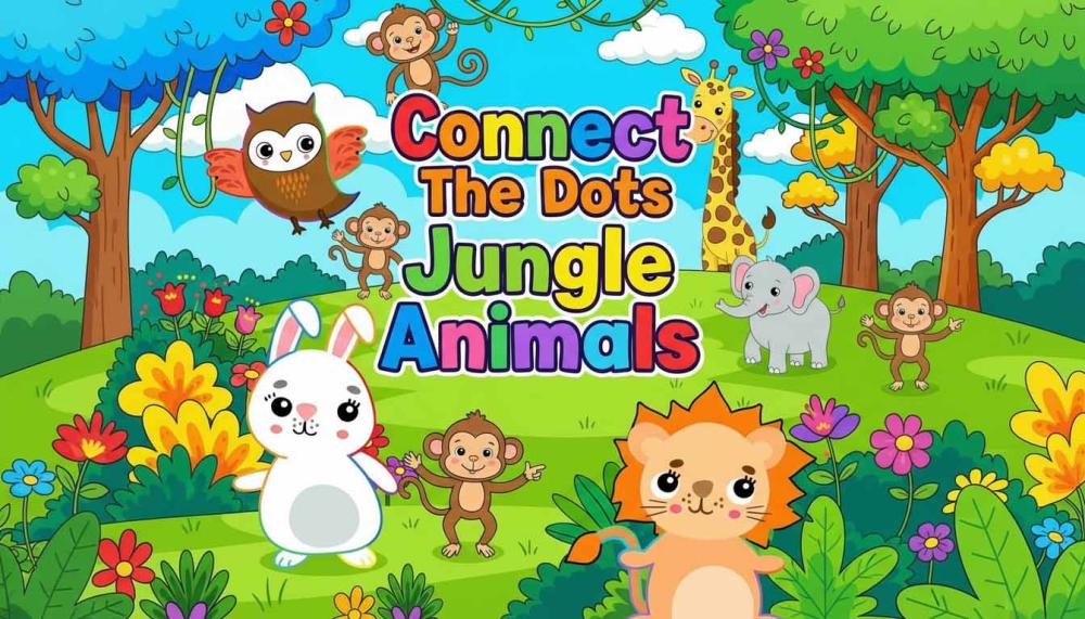 Connect The Dots Jungle Animals