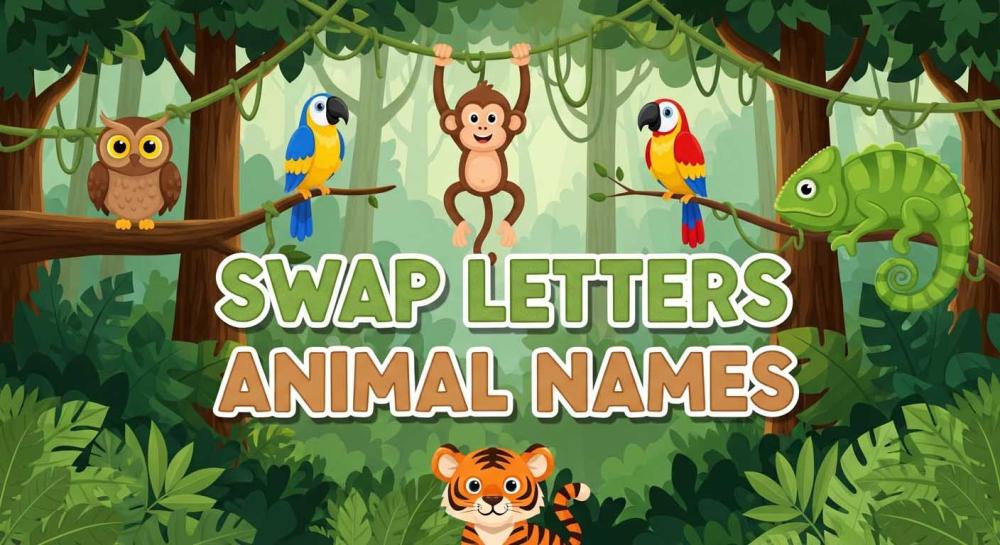 Swap Letters Animal Names